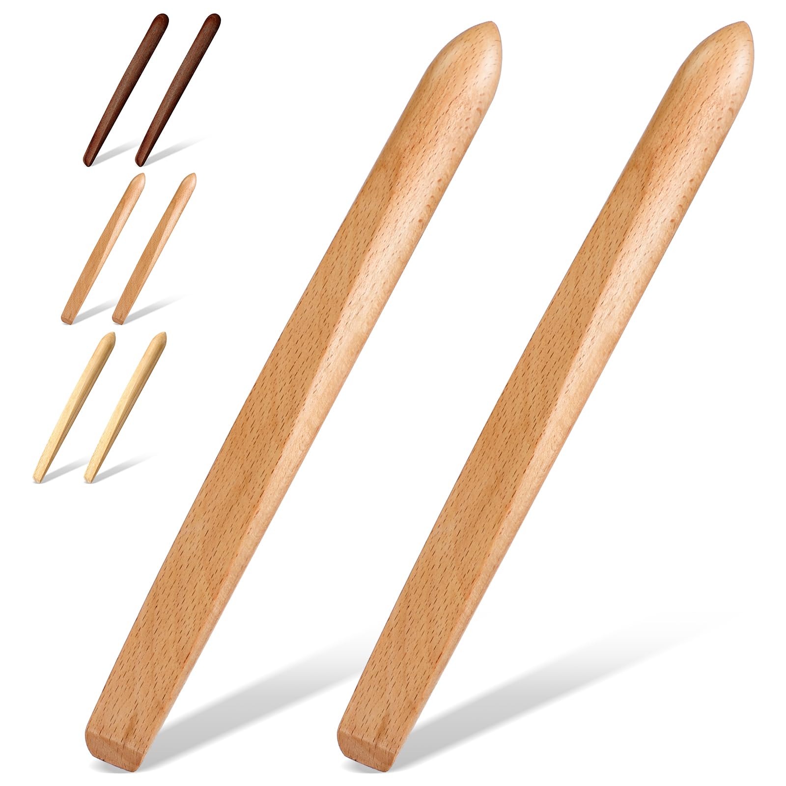Hillban sourdough spurtle with round end for easy dough incorporation.
