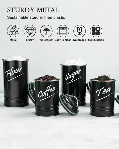 Hillbond coffee canister with glossy finish keeps beans fresh longer