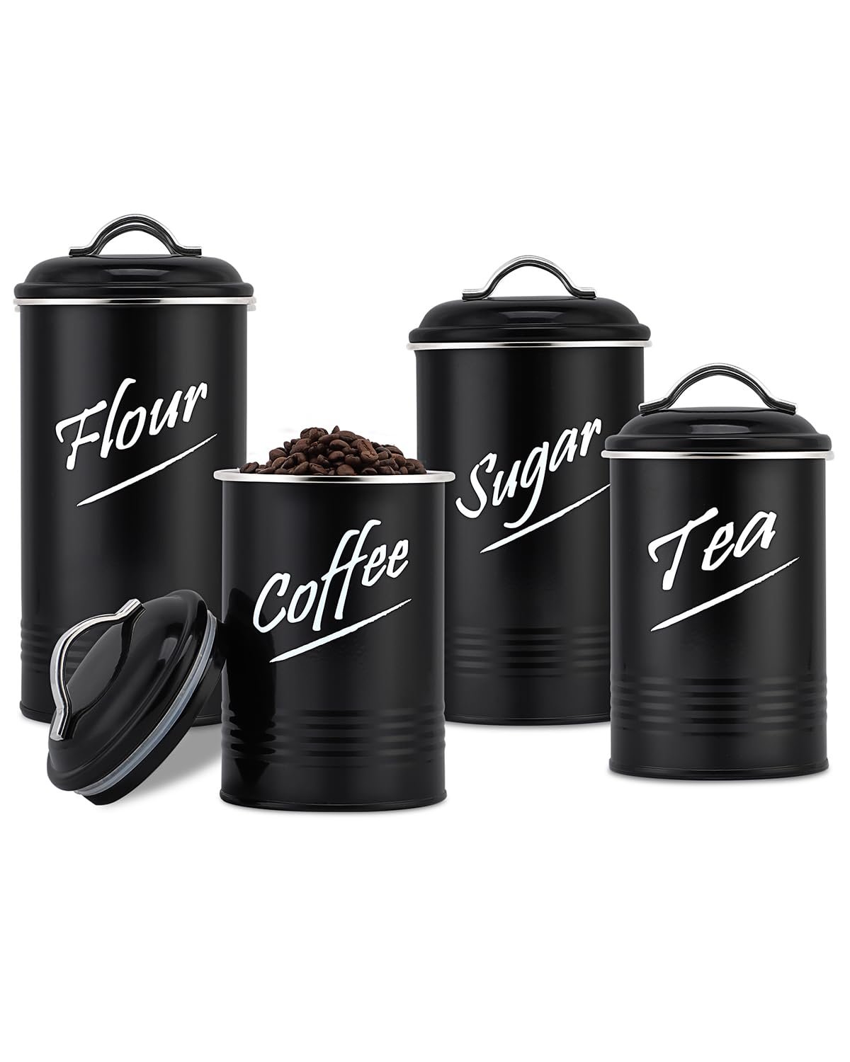 Hillbond tea canister with airtight lid preserves freshness on the counter