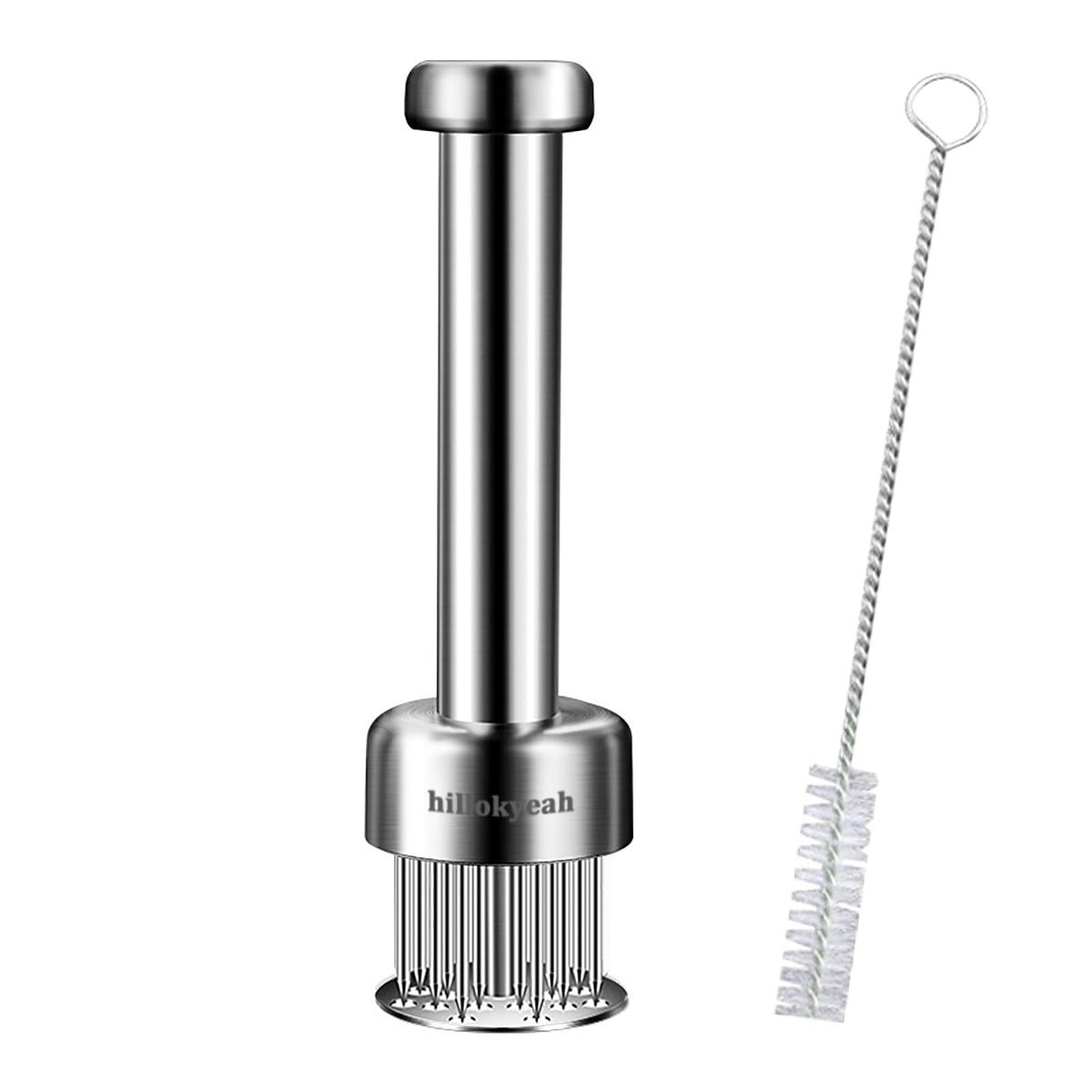 Hillokyeah meat tenderizer with 21 needles and guard for consistent tenderness