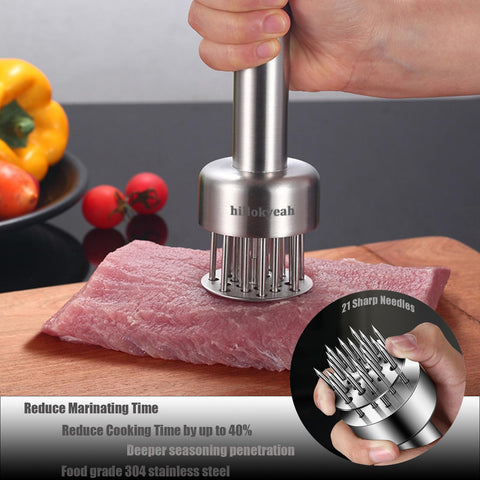 Hillokyeah stainless steel meat tenderizer 304 for durable use