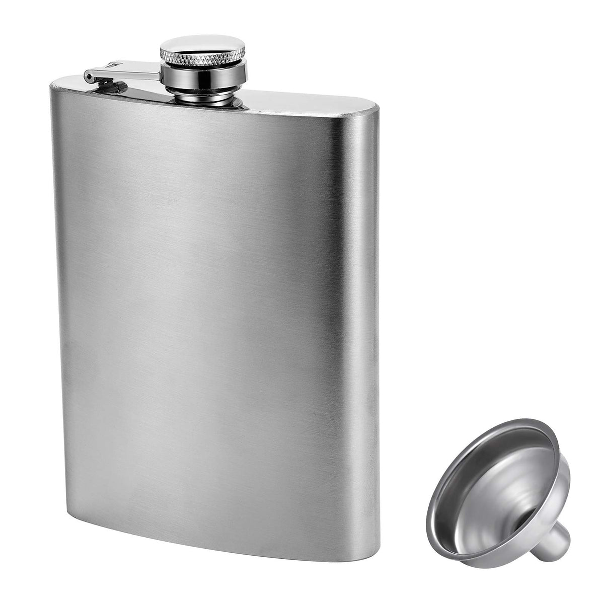 Hillside-Kit Hip Flask Bracelet front view shows sleek stainless steel and secure leak-proof design.