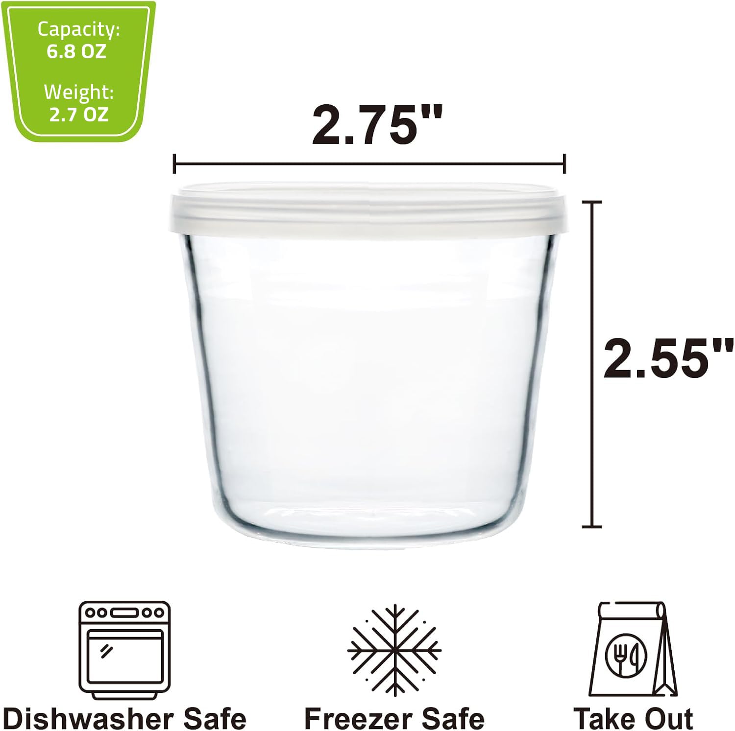 HillSpring clear bowls suitable for baking, prep, and versatile food storage.