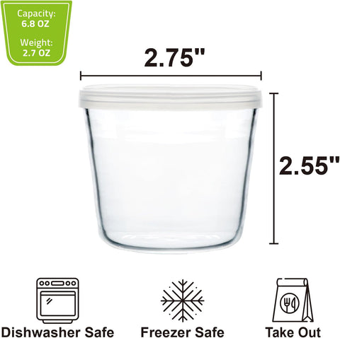 HillSpring clear bowls suitable for baking, prep, and versatile food storage.