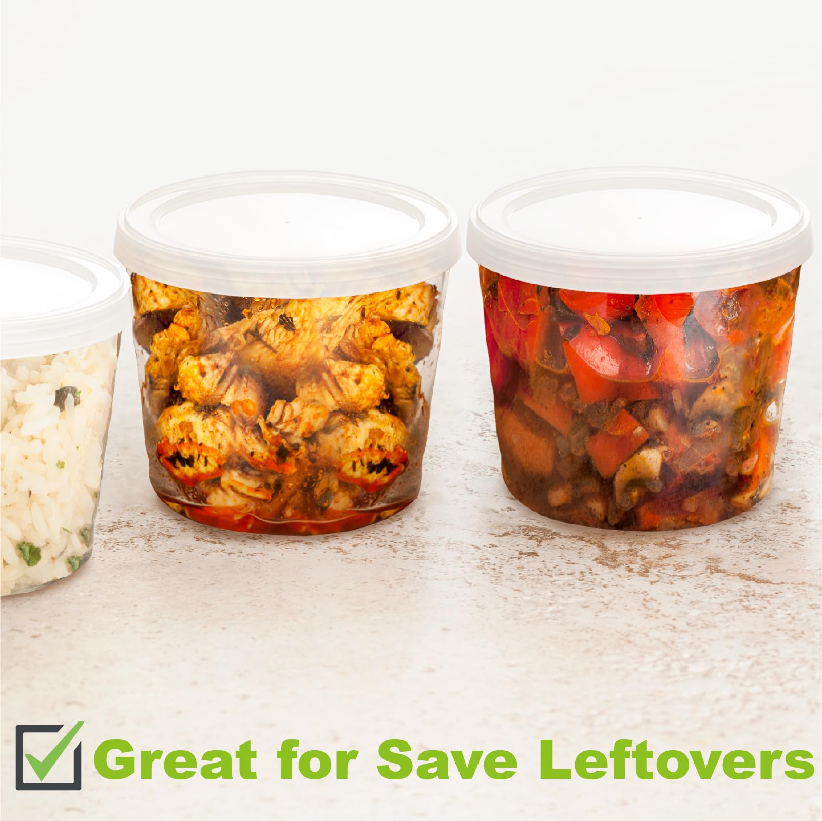 HillSpring stackable glass bowls for compact kitchen storage and organization.
