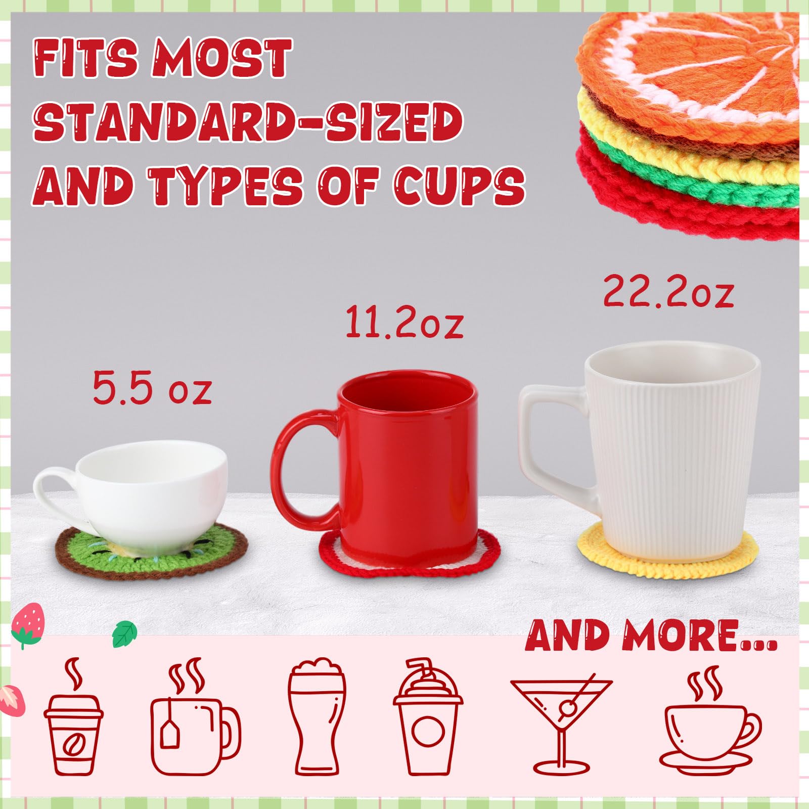 Hillsuren pineapple crochet coaster adds tropical flair and keeps drinks steady