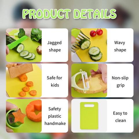 Hilsoeet Montessori Kids Knives fruit cutting scene enabling safe practice.