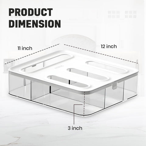 HIMUS baggie organizer slot visibility shows all bag sizes at a glance.