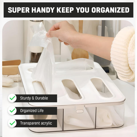 HIMUS BPA-free acrylic bag storage for durable kitchen use.