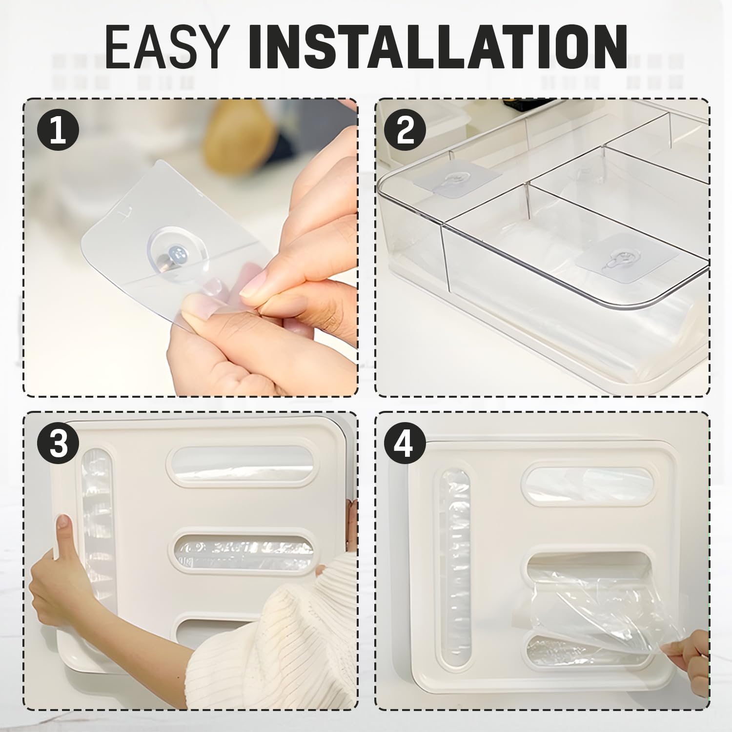 HIMUS clear acrylic top offers quick bag visibility during prep.