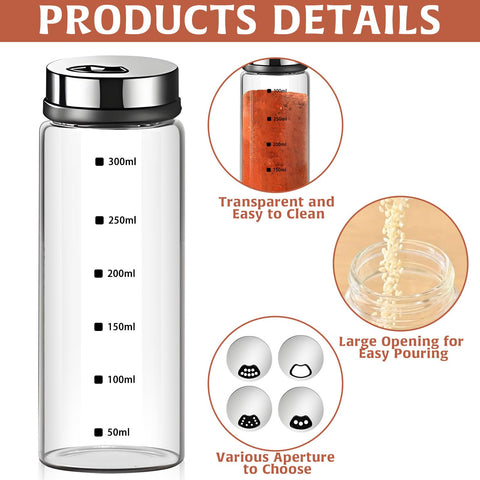HINGTAI removable stainless lids enable easy cleaning and versatile seasoning sizes.