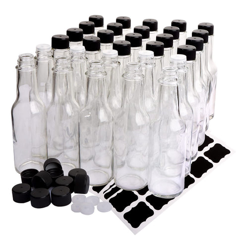 HINGWAH 5oz clear woozy bottle ready for sauces and dressings.
