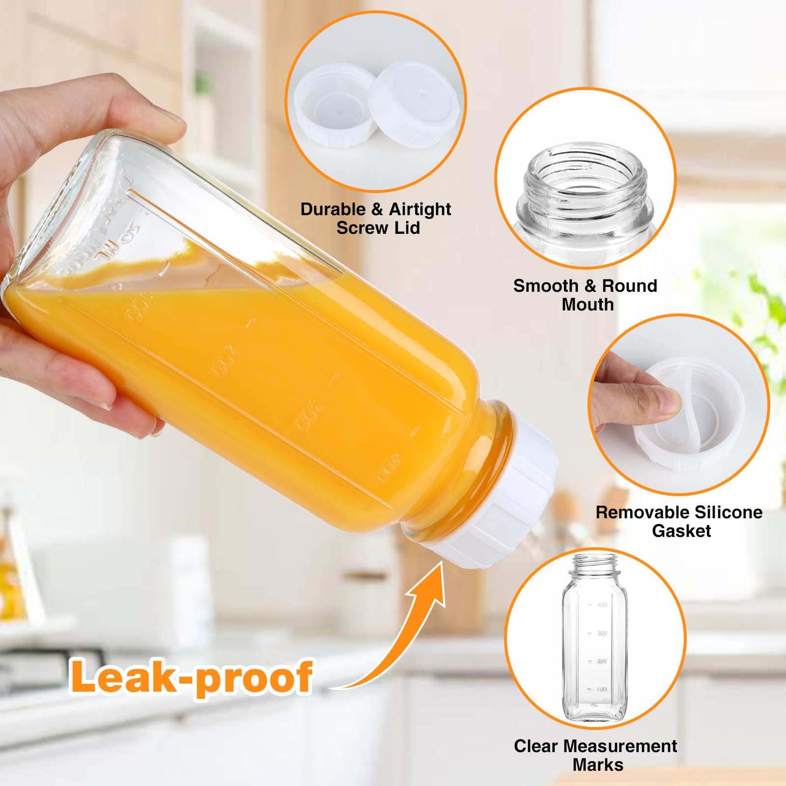 HINGWAH square-design bottles save fridge space and fit in bags.