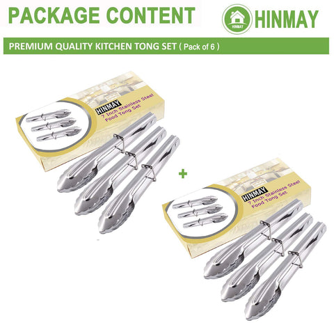 HINMAY clam-shell head mini tongs offer secure grip for appetizers.