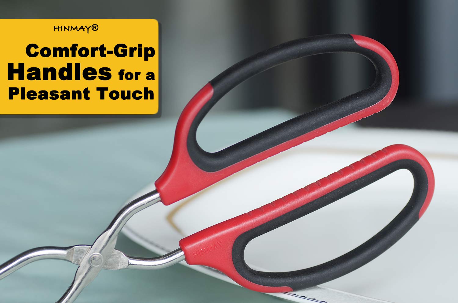 HINMAY dishwasher-safe stainless steel construction resists heat and rust.