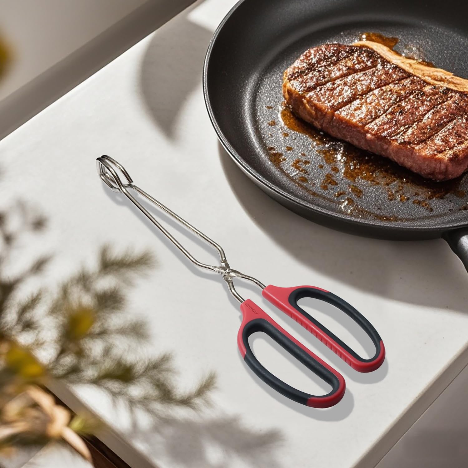 HINMAY secure grab for steaks, fish, and vegetables.