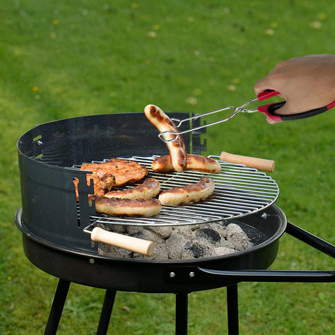 HINMAY multi-purpose tongs for grilling, flipping, and serving.