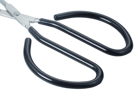 HINMAY stainless steel tongs close-up head showing grip design