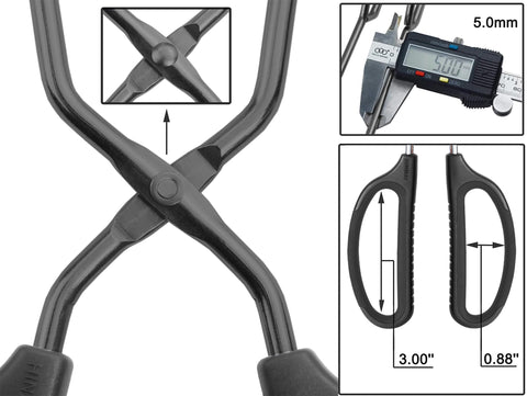 HINMAY tongs ErgoGrip Pro handles close-up for comfortable grip
