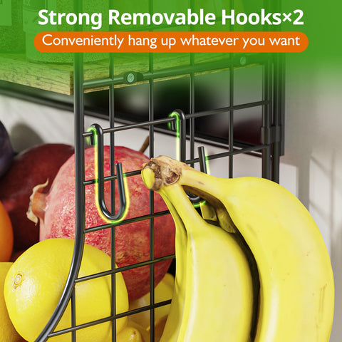 HIPLIYS kitchen counter storage holds essentials within easy reach.