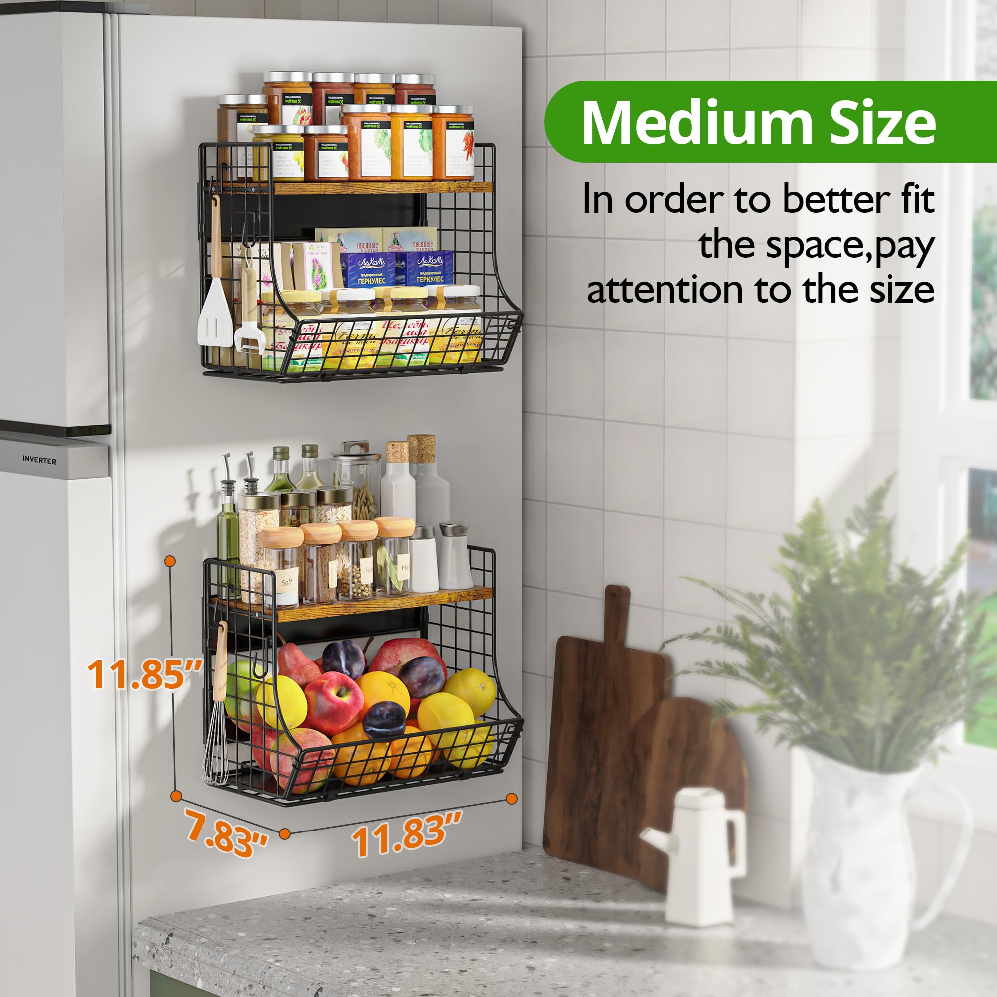HIPLIYS magnetic pantry organizer keeps snacks neatly arranged for quick use.