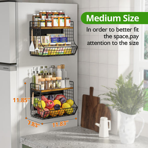 HIPLIYS magnetic pantry organizer keeps snacks neatly arranged for quick use.