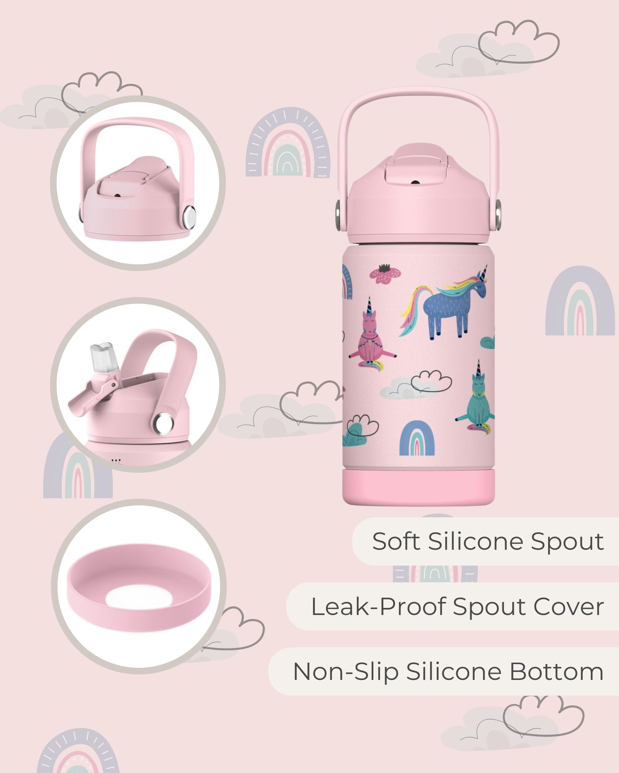 Hippypotamus bottle leak-proof cover, keeps spout clean during travel.