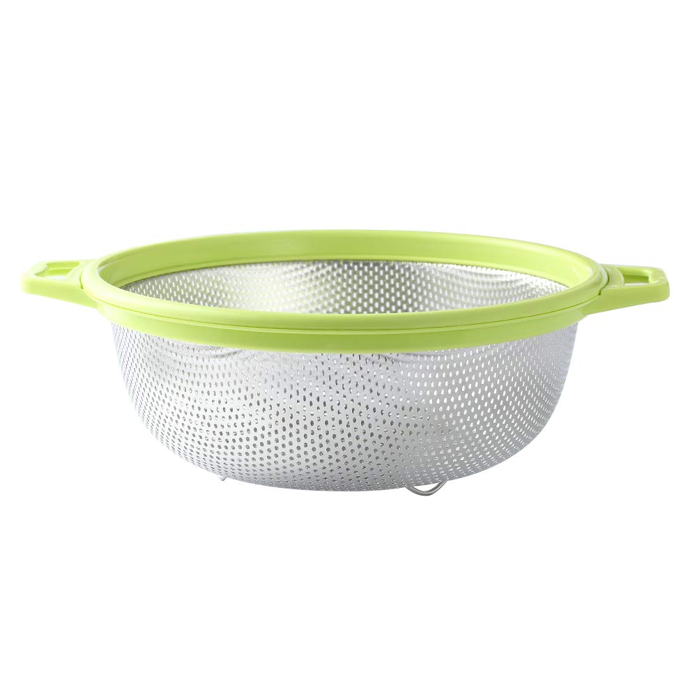 HiramWare versatile colander handles berries, veggies, and pasta with ease