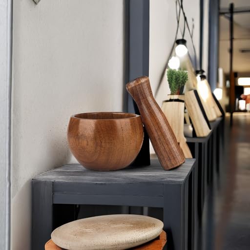 Hisite mortar pestle polished surface adds decorative appeal to any counter.