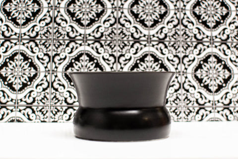 Historically Modern Designs Oaxaca glass set, stacked display suggesting versatile pours and shared tastings.
