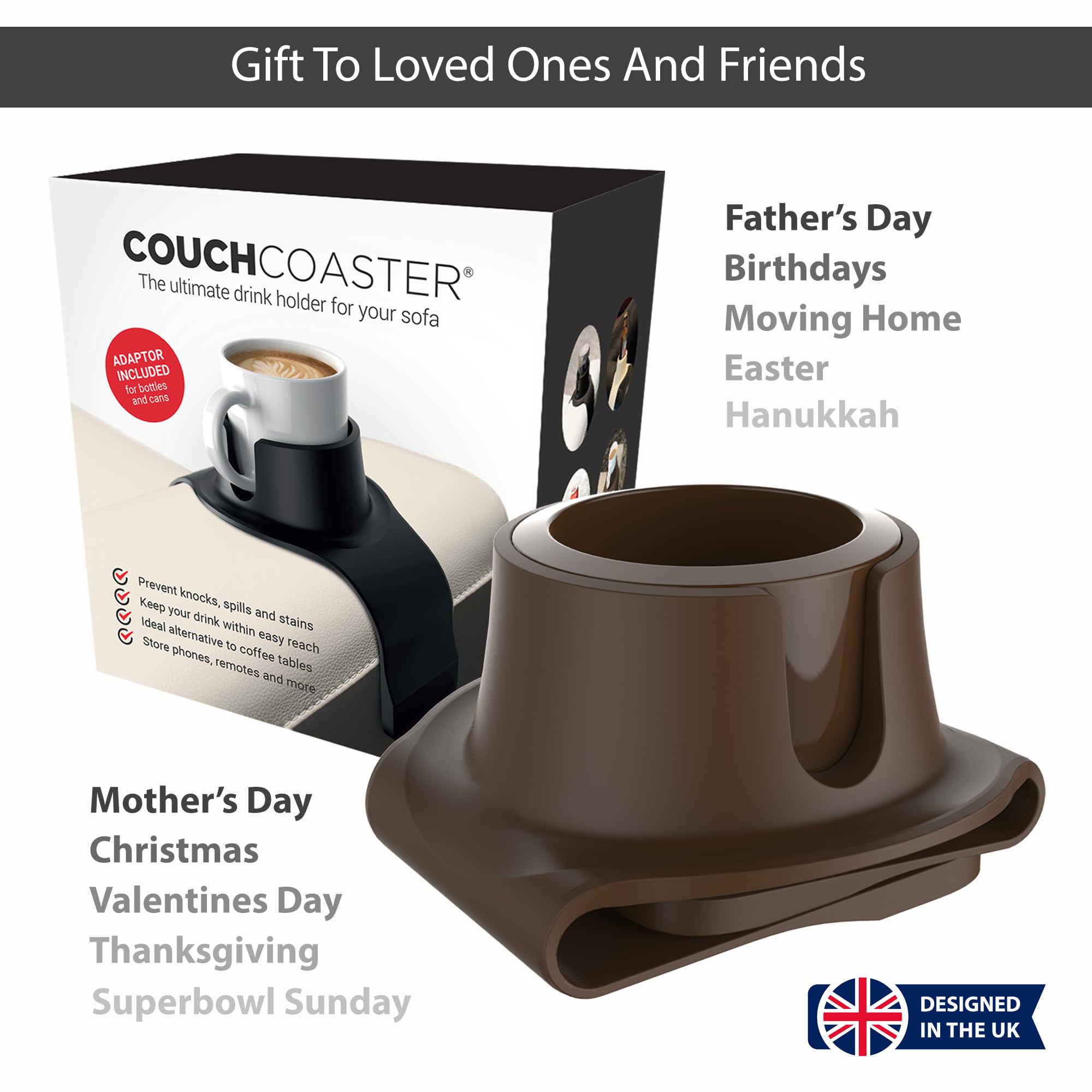 Hit Products CouchCoaster length 42cm suits long armrests on sofas.