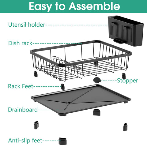Hiviweer removable four-compartment holder organizes utensils after washing.