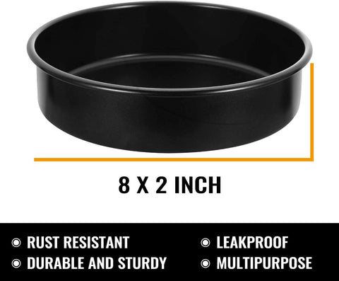 HIWARE cake pans side view highlights reinforced rims for durability