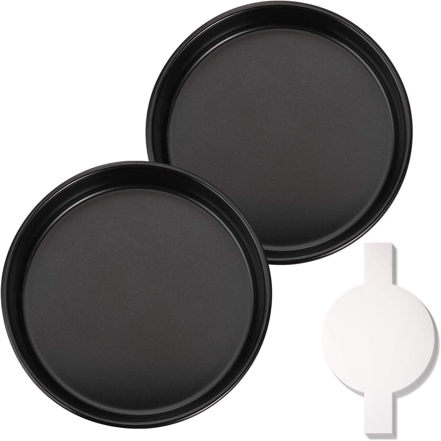 HIWARE 9-inch round cake pans set for even baking and layered cakes.