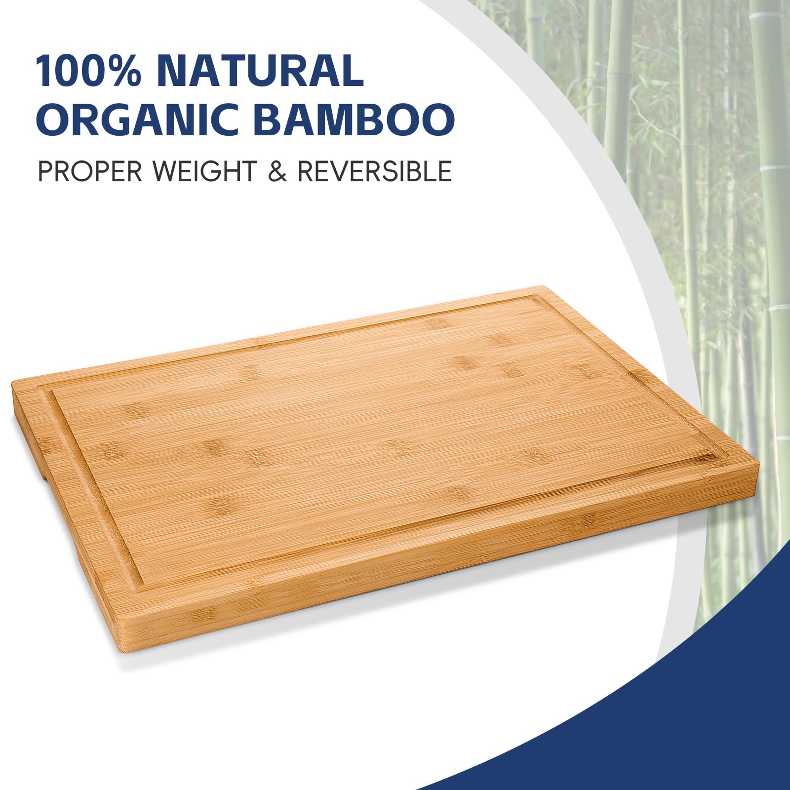 Hiware small bamboo cutting board compact design for quick tasks