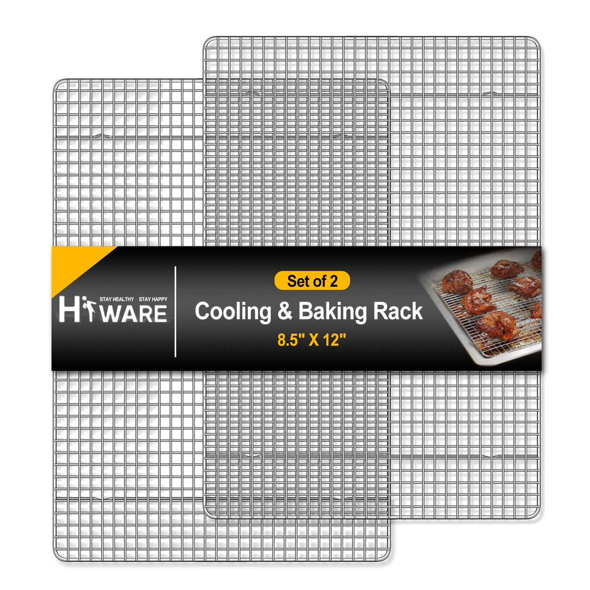 Hiware cooling rack quarter-size 8.5x12: improved air flow for crisper results