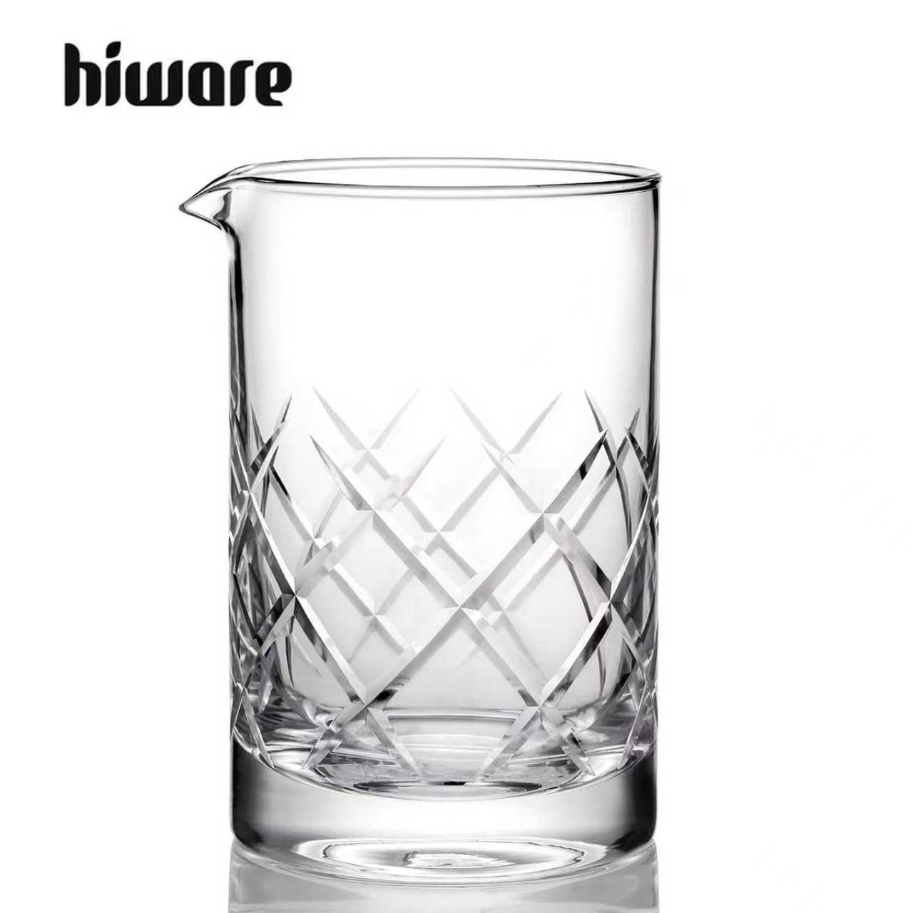 HIWARE crystal-clear design highlights mixing progress during drinks.