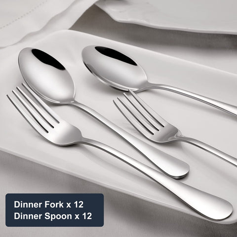 Hiware dishwasher-safe flatware streamlines post-meal cleanup