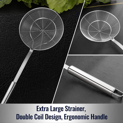 Hiware double coil design adds strength for heavy batches.