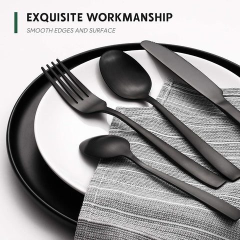 Ergonomic triple-riveted handles provide a comfortable grip during serving