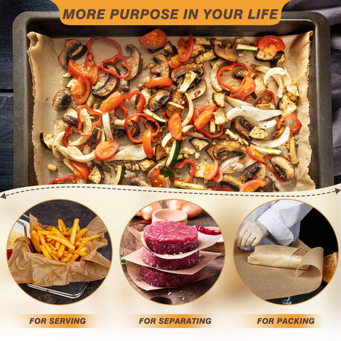 Hiware FSC-certified natural pulp parchment is unbleached and food-safe.