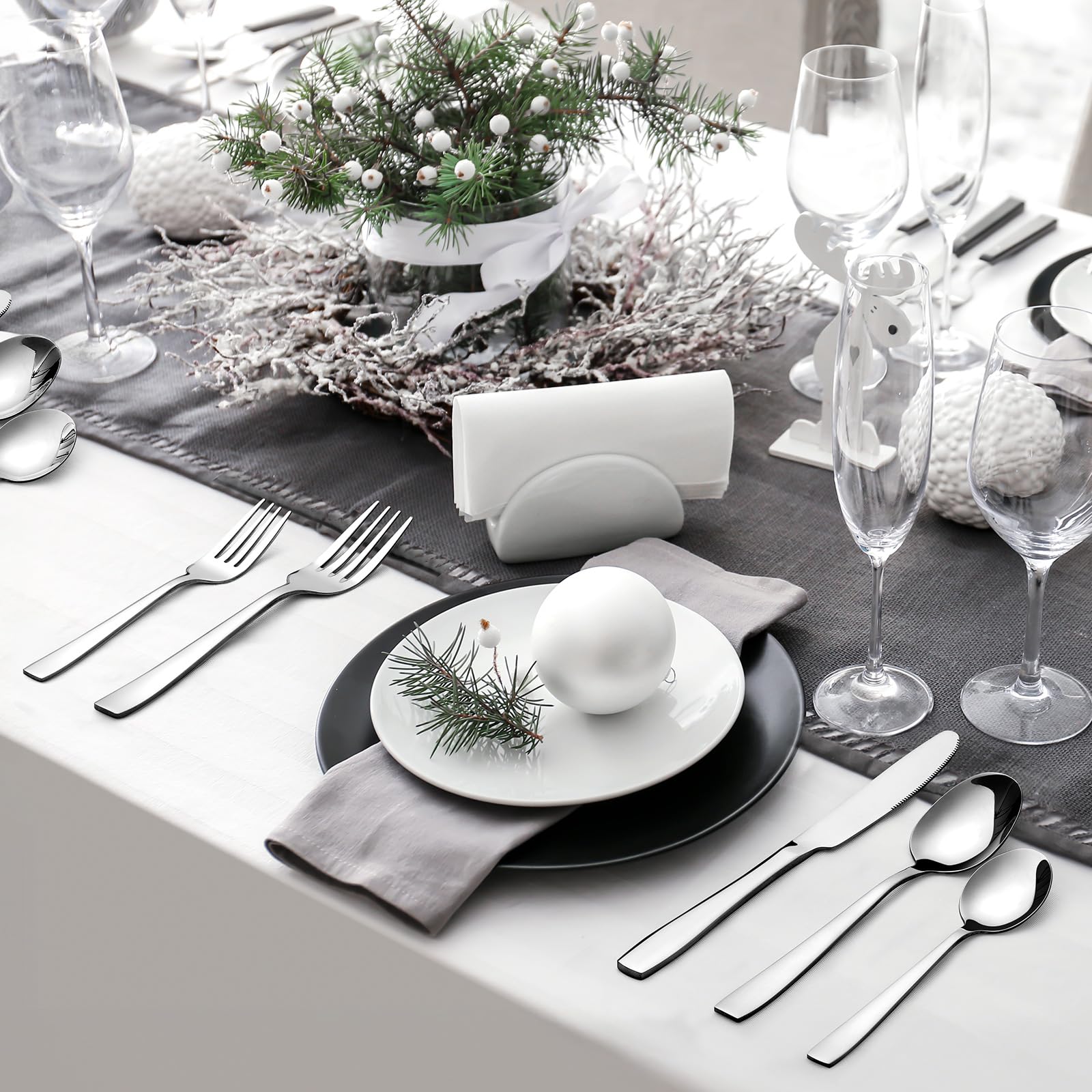 Hiware gift-ready silverware set, ideal for weddings and housewarmings.