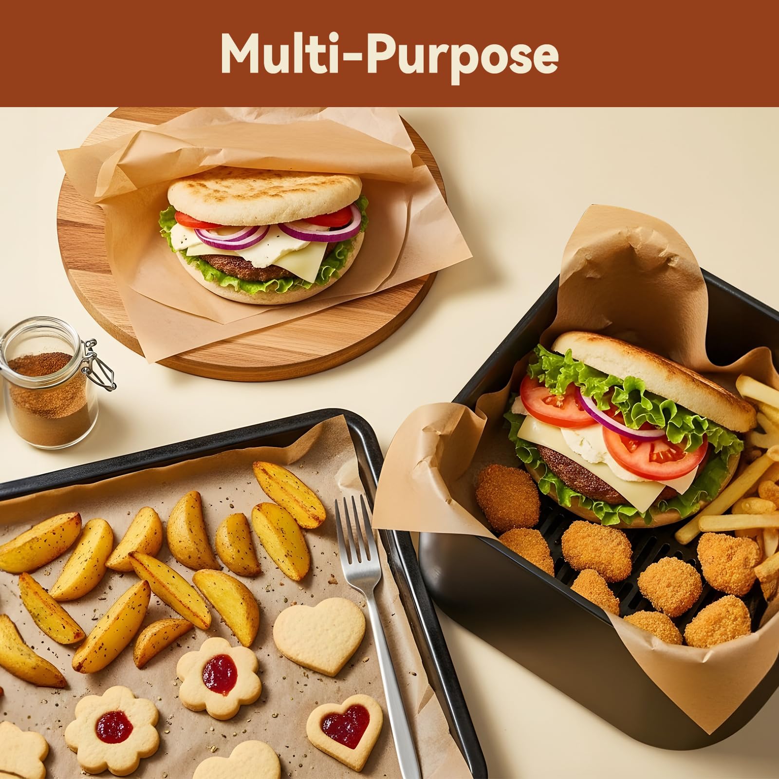 HIWARE sheets enable easy stacking and mess-free transport of baked goods.
