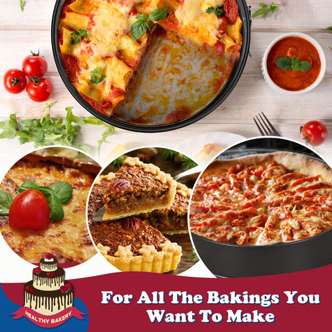 HIWARE leakproof design supports versatile recipes from cheesecake to quiche.