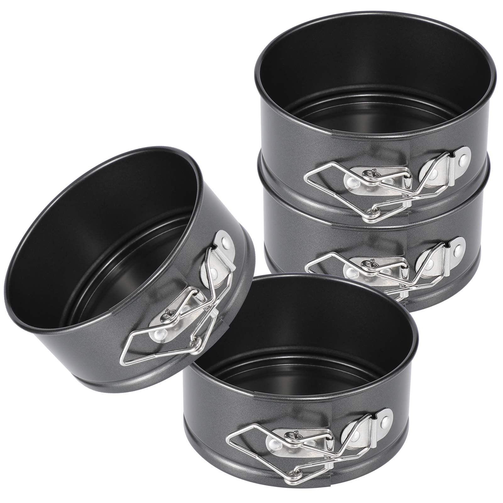 Hiware mini springform pan set assembly ready for individual mini desserts