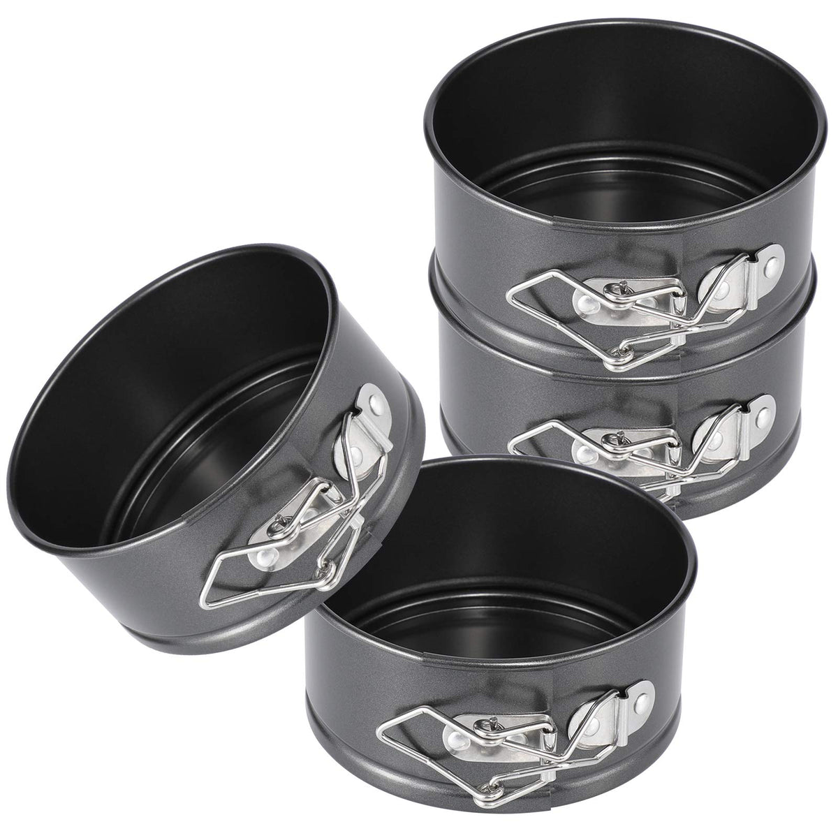Hiware mini springform pan set assembly ready for individual mini desserts