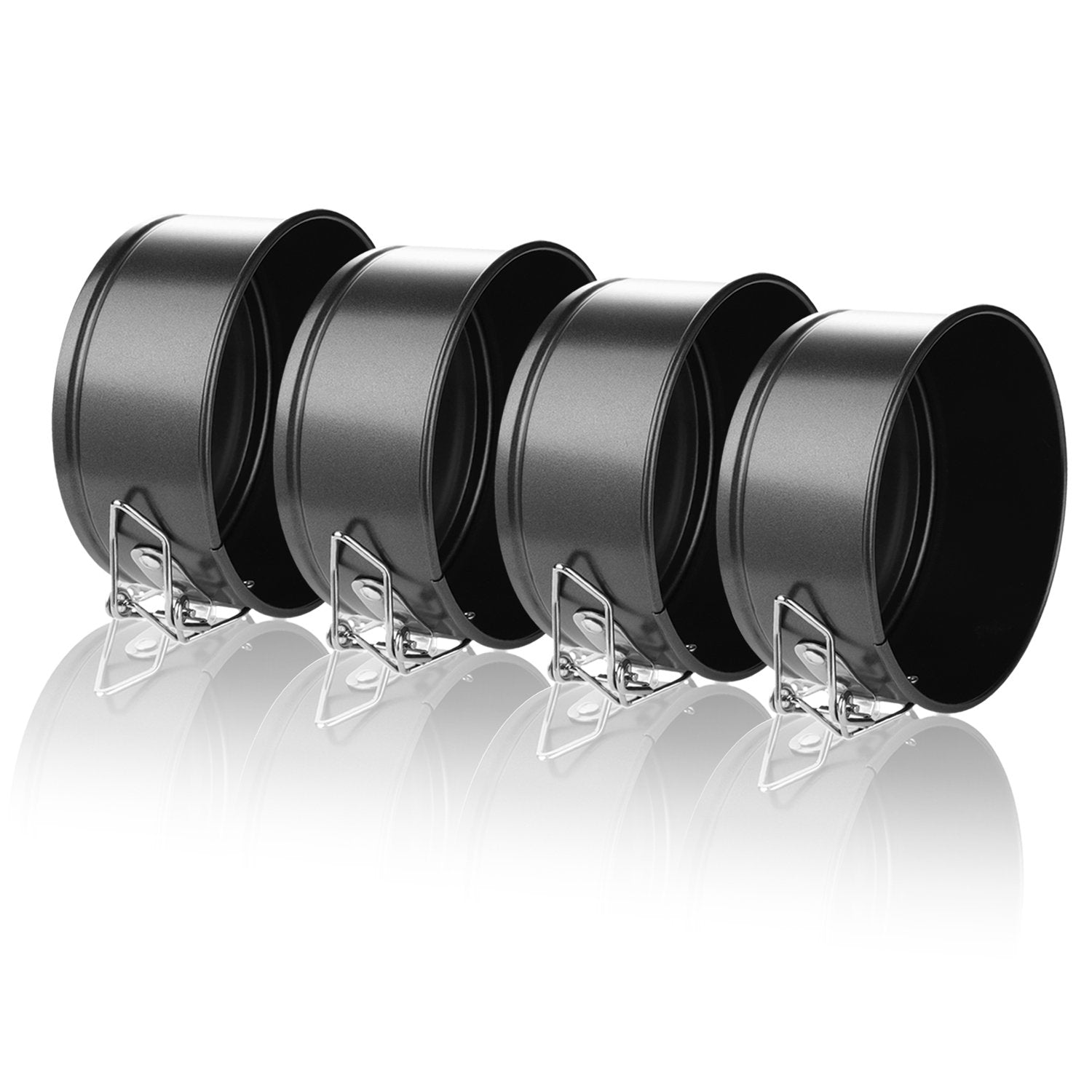 Hiware mini springform pan set portion-dessert demonstrates personal sized cheesecakes