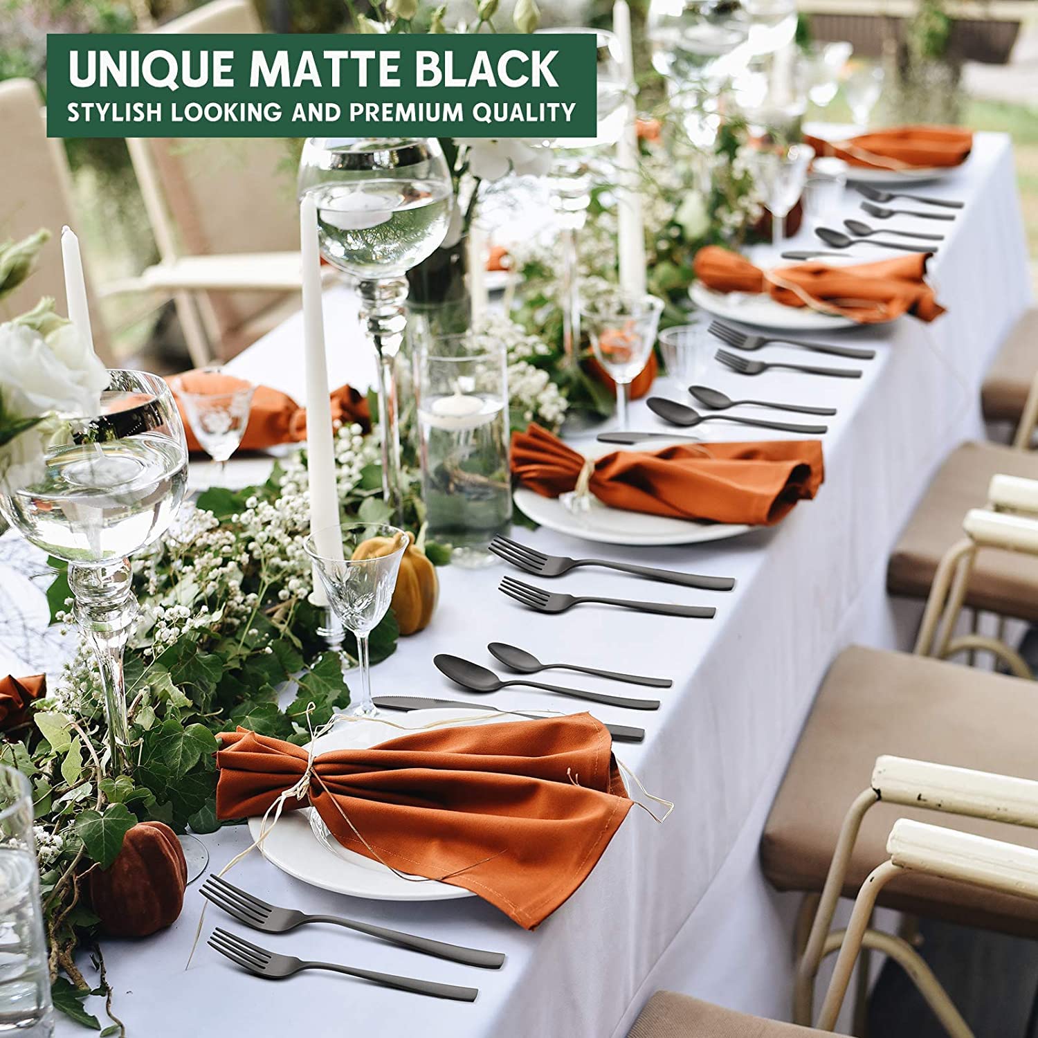 Modern table setting with HIWARE silverware enhances dining ambience