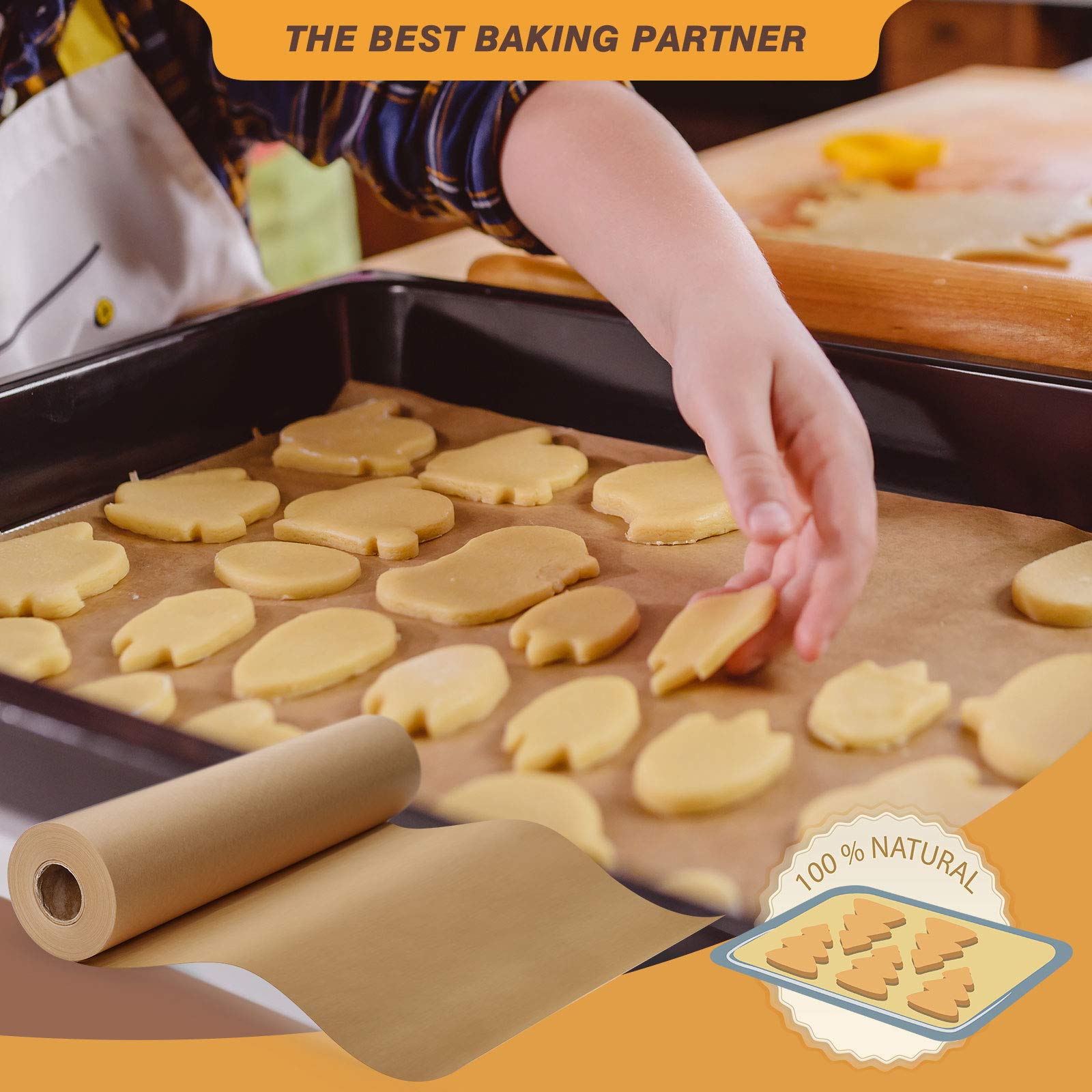 Hiware parchment is safe for ovens and microwaves up to 450°F.