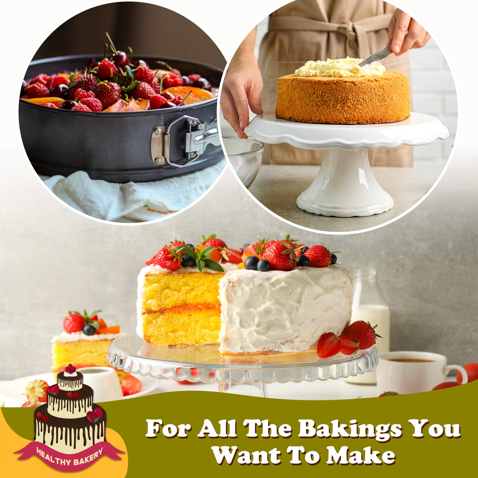 Ideal for cheesecake, mousse, and quiche with easy release